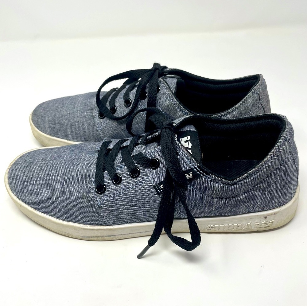 Supra Men’s Blue Lace-Up Sneakers – Size 8.5